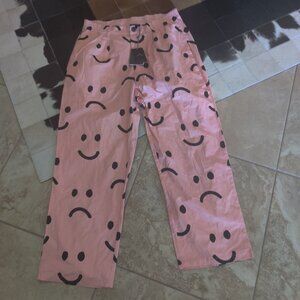 Lazy Oaf happy sad collection  pants size 38 M waist 16 W UNISEX New